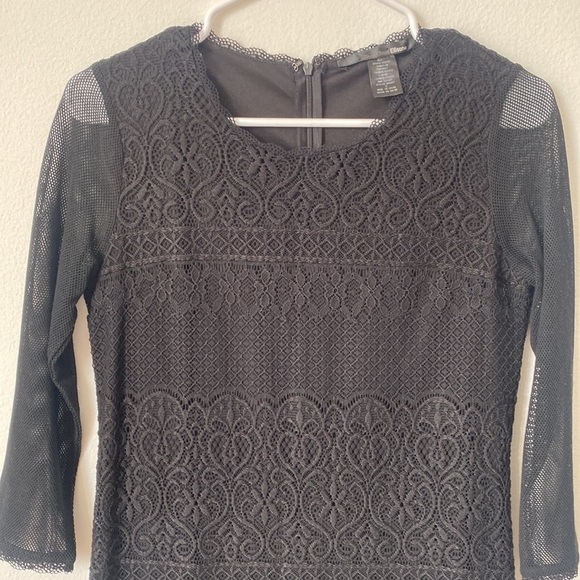 Ellison Black Lace Dress Size Small - Picture 2 of 6